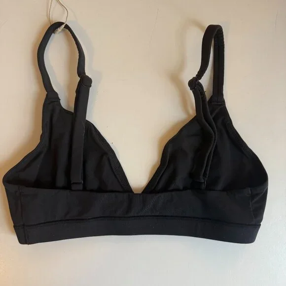 Skims Triangle Bralette Fits Everybody Black Onyx XS NWT - Picture 6 of 7